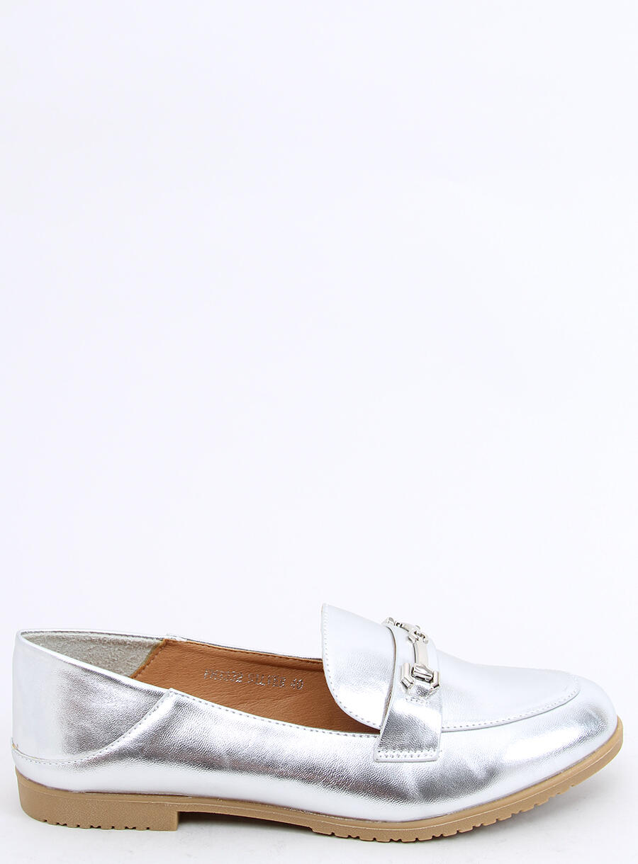 Mokasyny damskie JUSS SILVER