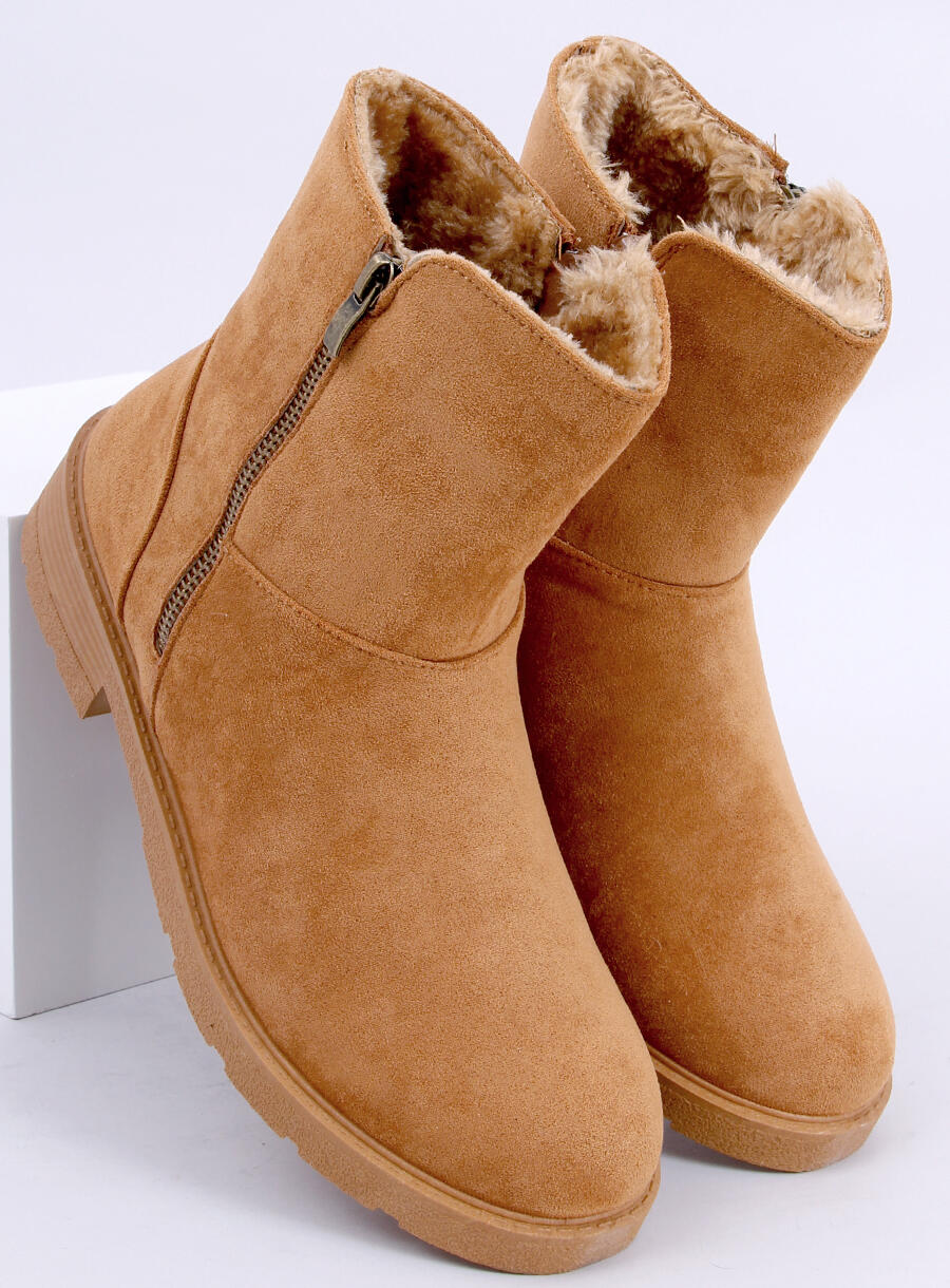Botki płaskie KALLEN CAMEL