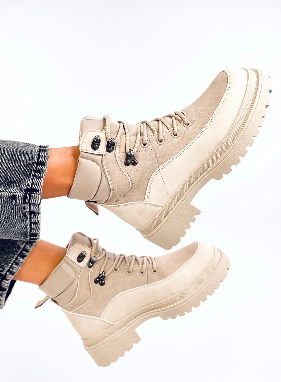 Botki traperki MATHEN BEIGE