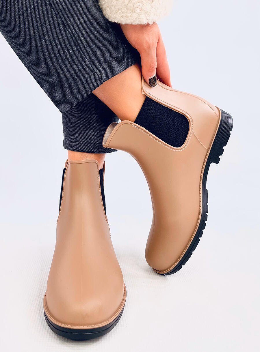 Kalosze damskie sztyblety FOXY KHAKI