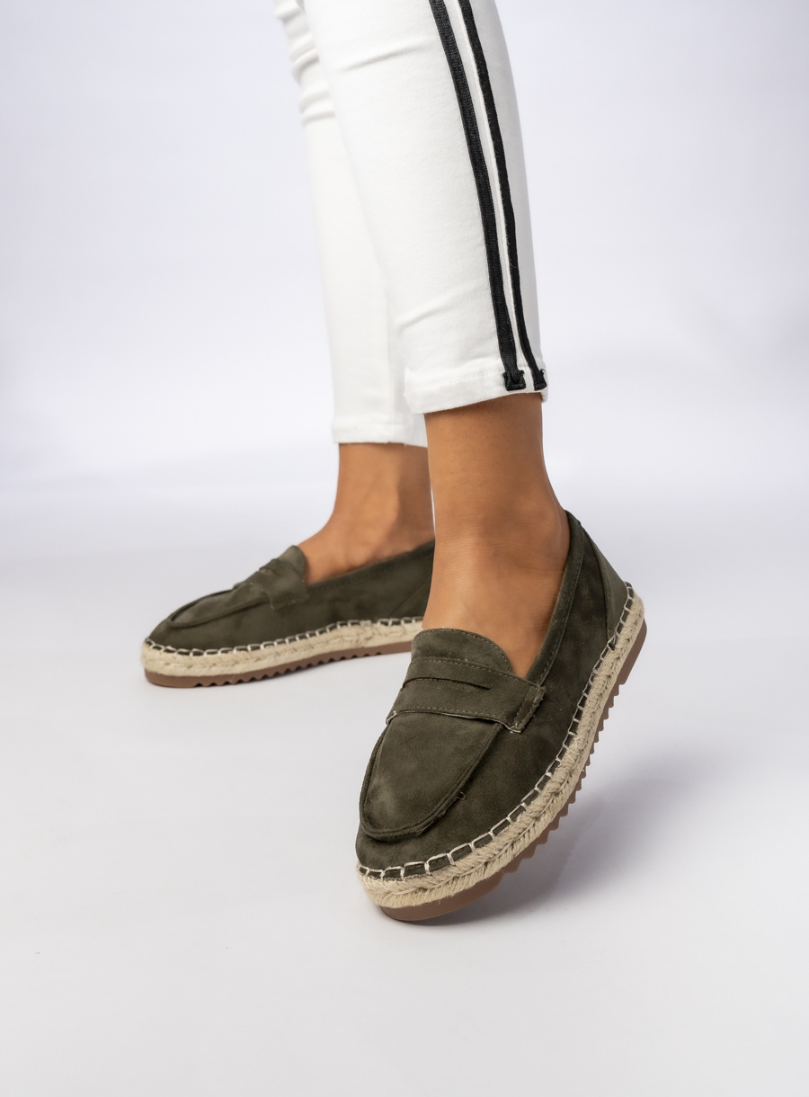 Damskie Mokasyny – Khaki LUMI GREEN
