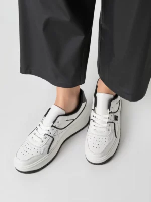 Sneakersy na koturnie HOLMES WHITE/BLACK