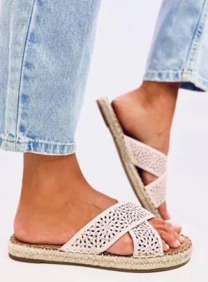 Klapki damskie espadryle BAKOU PINK