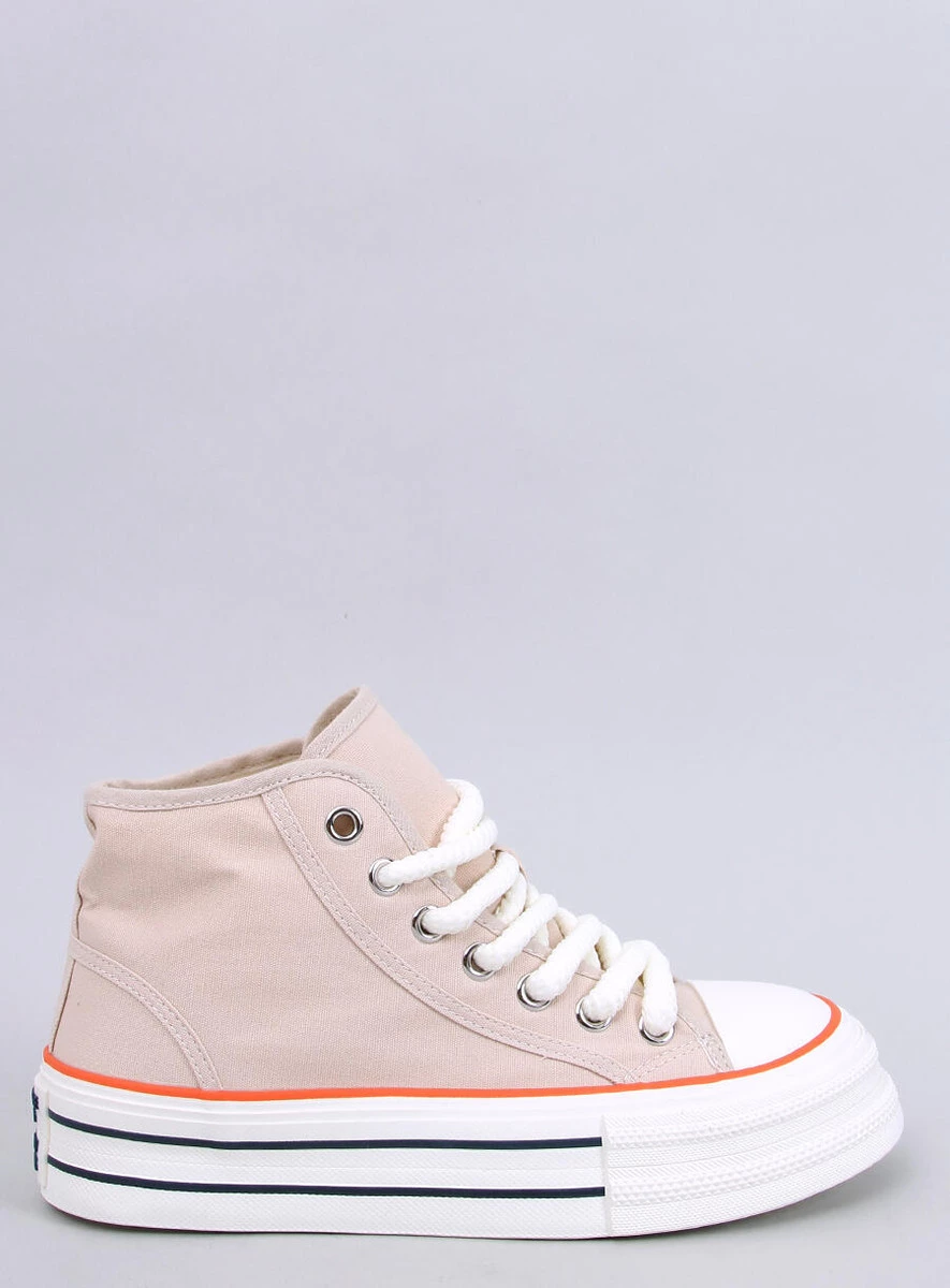 Trampki na platformie PUELL BEIGE