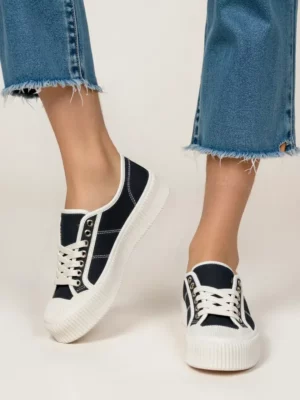 Trampki damskie na platformie DORS BLACK