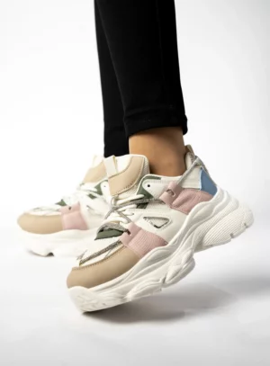 Sneakersy damskie na platformie LANCASIS MIX