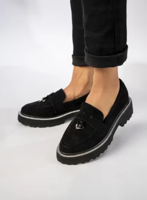 Damskie Mokasyny – Czarny