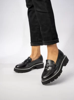 Damskie Mokasyny – Czarny