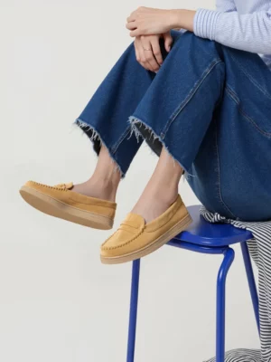 Damskie Mokasyny – Camel