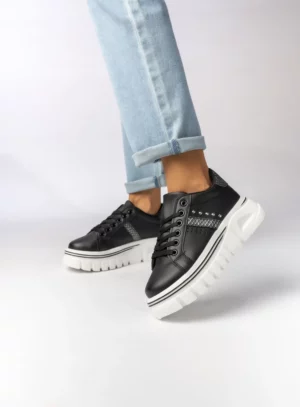 Damskie Sneakersy – Czarne VERA BLACK