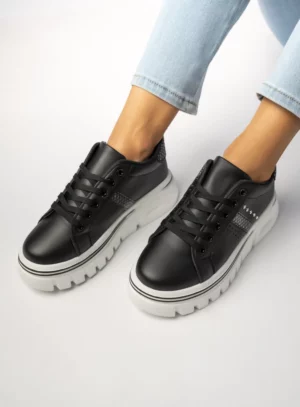 Damskie Sneakersy – Czarne VERA BLACK