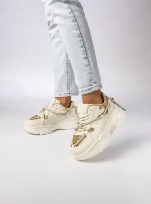 Damskie Sneakersy – Złote LUMIA BEIGE