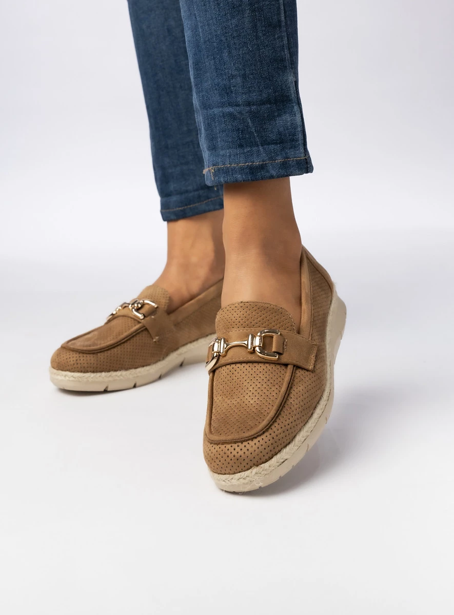 Damskie Mokasyny – Camel LARISA CAMEL