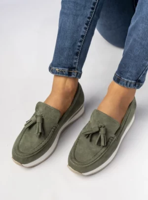 Damskie Mokasyny – Zielone LIVIA GREEN