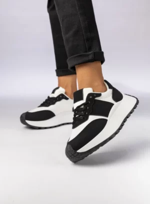 Damskie Sneakersy – Czarny & Biały RAVEN BLACK