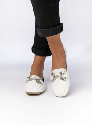 DAMSKIE MOKASYNY ELEA WHITE