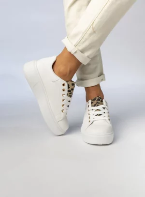 Damskie Sneakersy SAVANNAH WHITE/LEOPARD