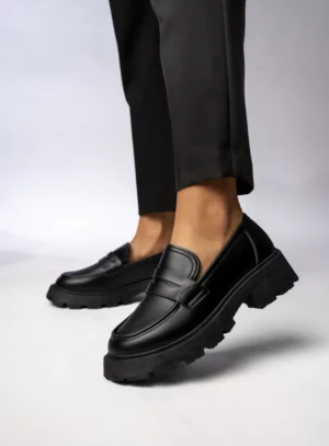 Damskie Mokasyny VIA GIULIA NERO