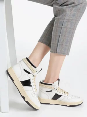 Damskie Sneakersy Wysokie RUBIO WHITE/BLACK