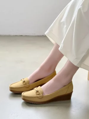 Damskie Mokasyny MIRENA KHAKI