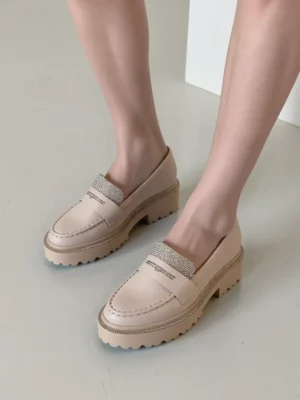 Damskie Mokasyny DIAMANT BEIGE