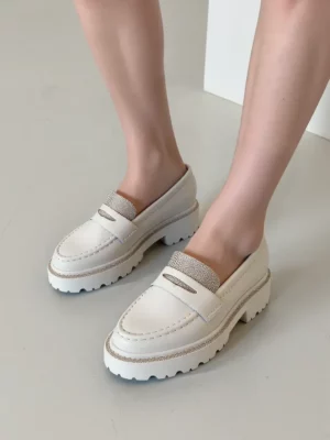 Damskie Mokasyny DIAMANT WHITE