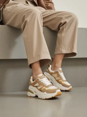 Sneakersy GLAM KHAKI