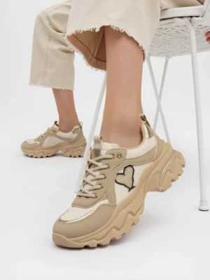 Damskie Sneakersy SOLARA KHAKI