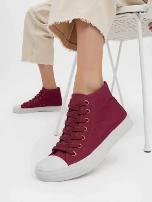 Damskie Trampki LIVIO WINE RED