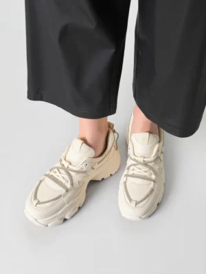 Sneakersy damskie na platformie LANCASIS BEIGE