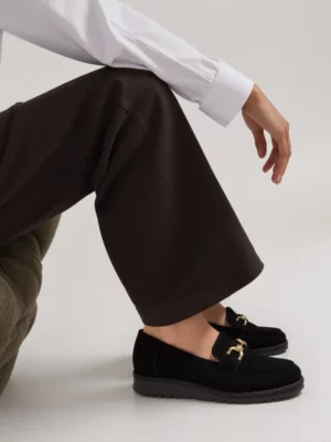 Damskie Mokasyny – Camel LARISA BLACK