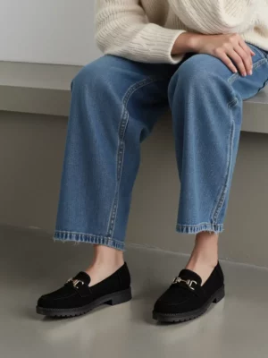 Damskie Mokasyny – Camel LARISA BLACK