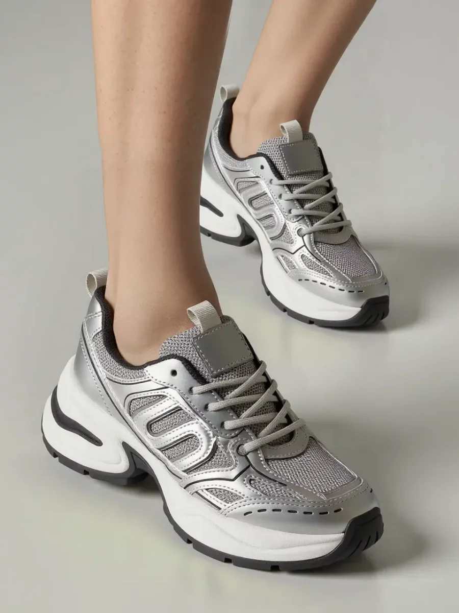 Damskie Sneakersy ARGENTO SILVER