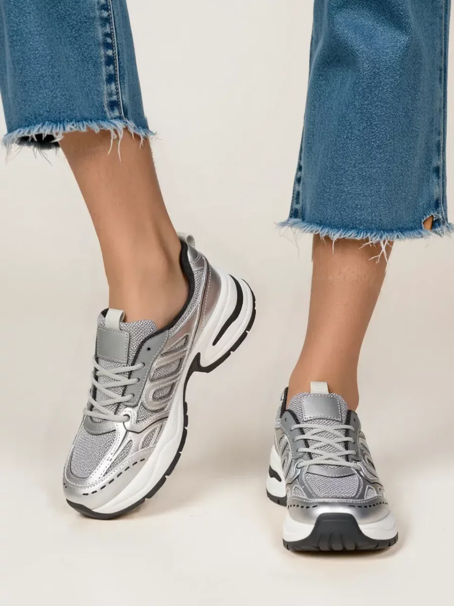 Damskie Sneakersy ARGENTO SILVER