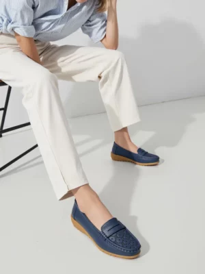 Damskie Mokasyny SIENA DARK BLUE
