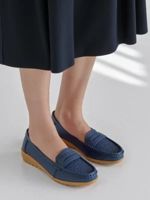 Damskie Mokasyny SIENA DARK BLUE