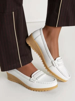 Damskie Mokasyny ALORA WHITE