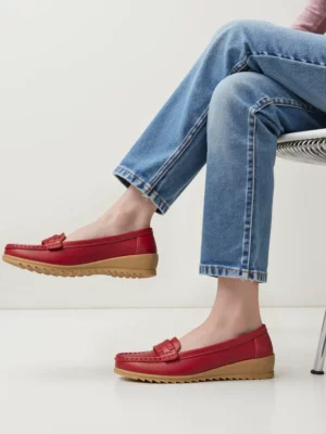 Damskie Mokasyny ALORA RED