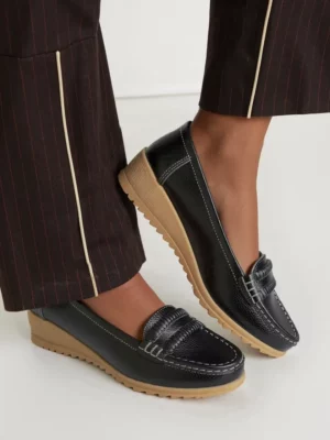 Damskie Mokasyny ALORA BLACK