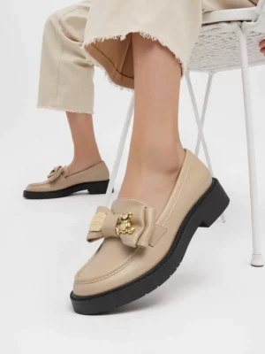 Damskie Mokasyny ELYDA BEIGE