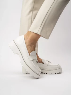 Mokasyny Elegancja White