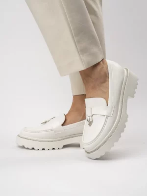 Mokasyny Elegancja White