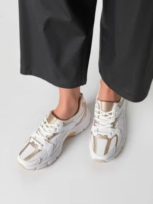 Damskie Sneakersy AURELIA WHITE/GOLD