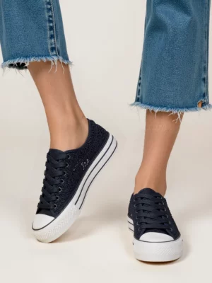 Damskie Trampki BANDANA NAVY