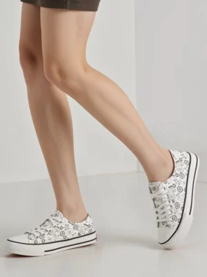 Damskie Trampki BANDANA WHITE