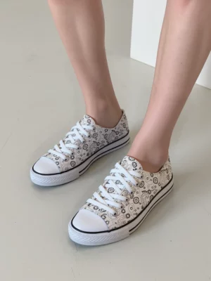 Damskie Trampki BANDANA WHITE