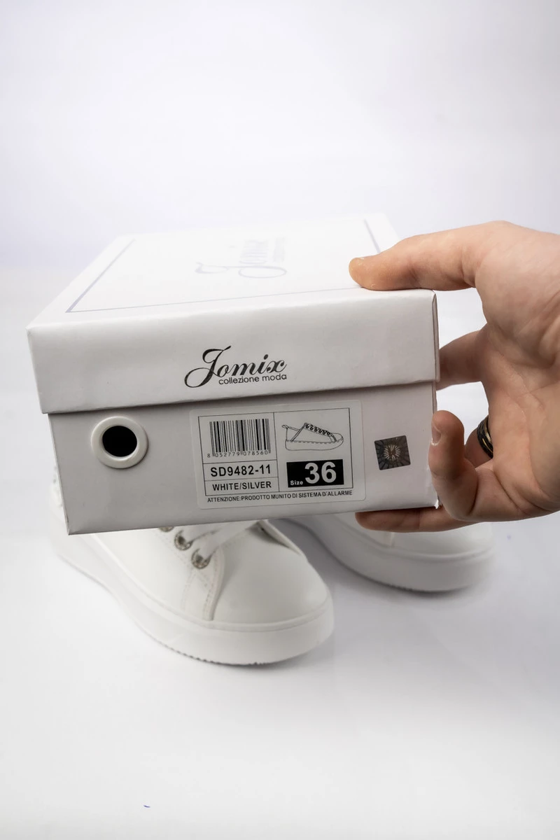 Damskie Sneakersy ELORRA WHITE/SILVER