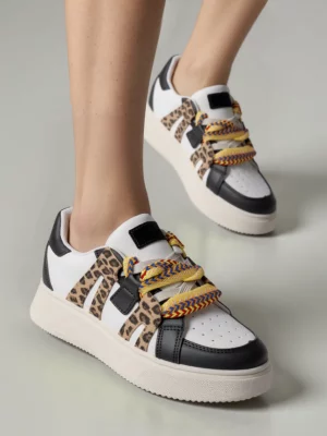 Damskie Sneakersy WEAVEX WH/BLACK