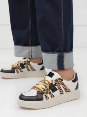 Damskie Sneakersy WEAVEX WH/BLACK