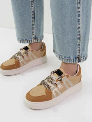 Damskie Sneakersy WEAVEX KHAKI